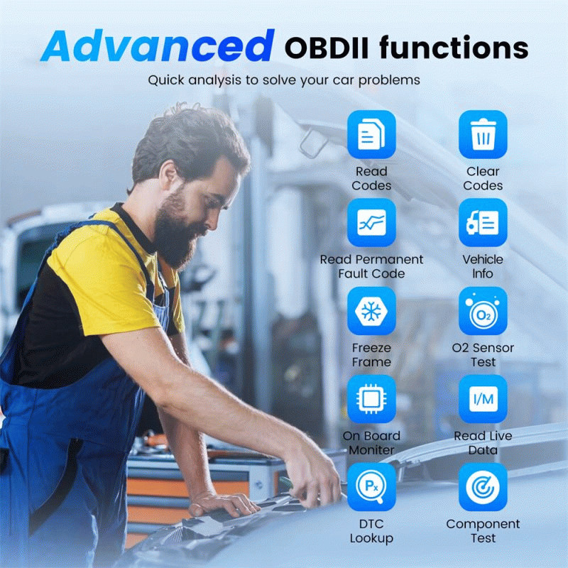 BT200 PRO - MUCAR BT200/BT200 Pro Bluetooth OBD2 Scanner Automotive Diagnostic Tool Full System Diag