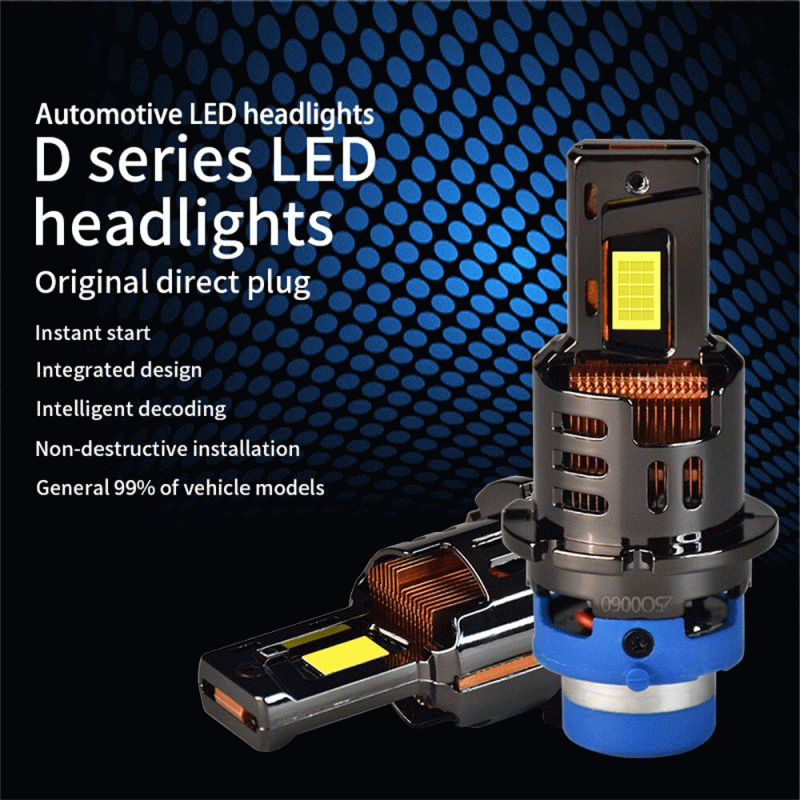 D2S/D2R - 1Pair INFITARY Car LED Headlight D2S D2R / D4S D4R Plug And Play 6000K 7700LM *2 Lamp Lume