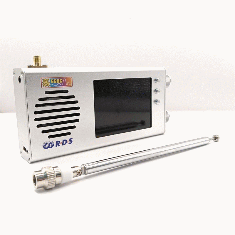 Silver - TEF6686 Radio V1.18 Firmware 32 Inch LCD Longwave Mediumwave Shortwave FM AM 7000mAh Batter