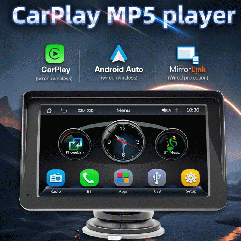 without Camera - B5300 7inch 1024x600 Touch Screen Car Radio Multimedia Video Player Wireless Carpla