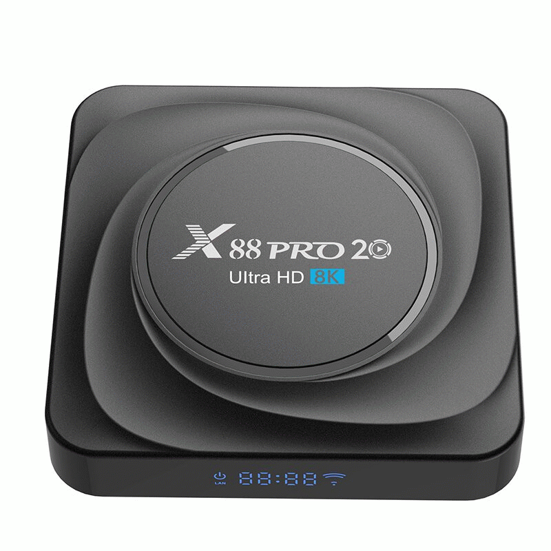 EU Plug - X88 PRO20 8+64G Anroid 11.0 TV Box RK3566 Quad-core Support 8K UHD WiFi 6 bluetooth-Compat