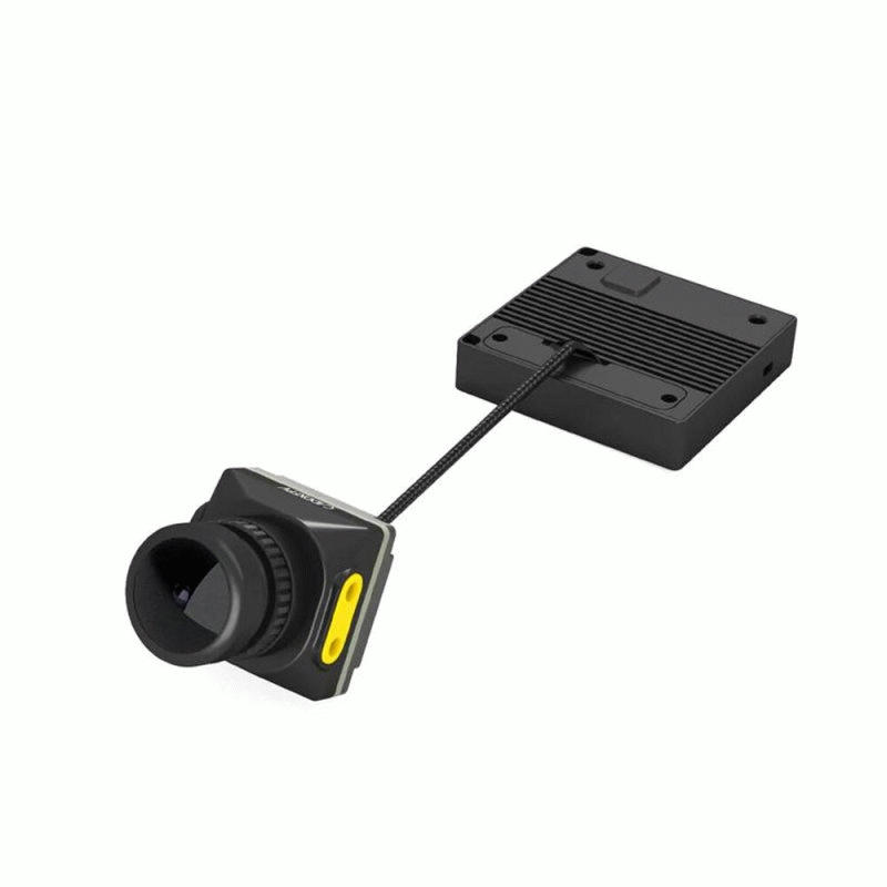 Black - Caddx Moonlight 4K/60FPS Starlight FPV Camera with 1/1.8" Sensor, 160 FOV, Built-in EIS, Gyr
