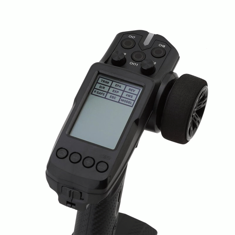 Black - Flysky MG11-BT-BS 2.4Ghz 11CH 2A-BS Protocol LCD Screen RTR Upgrade Radio Transmitter for Ho
