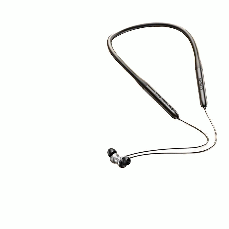 Skin White - Lenovo E500 Neckband Earphone Wireless bluetooth 5.4 Headphone 10mm Drivers Ultra-CD Le