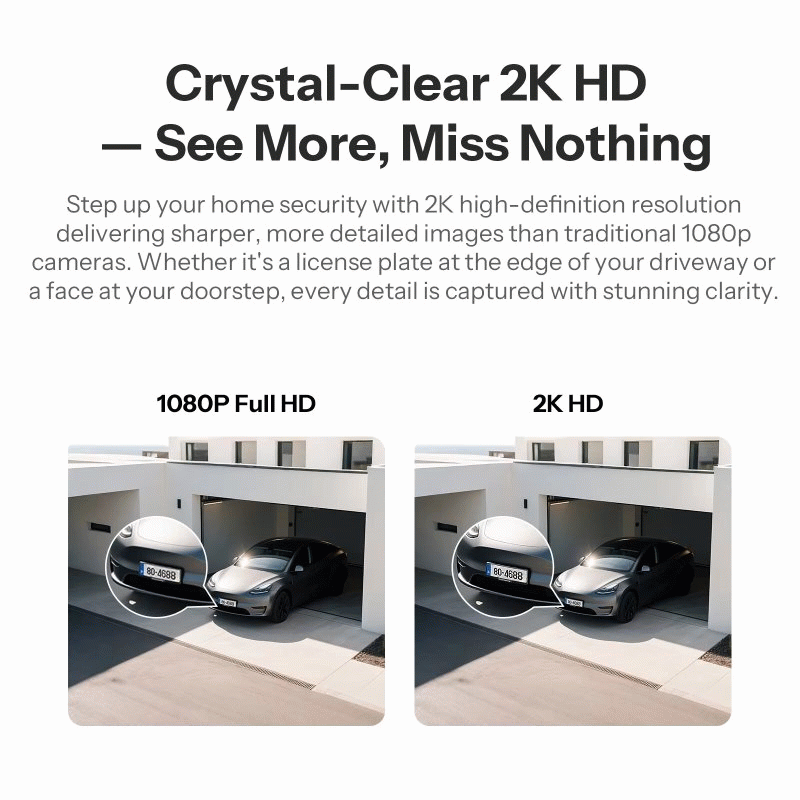 White - SONOFF CAM-B1P Outdoor Smart Security Camera 2K HD With AI Human Detect IP65 Weatherproof 18