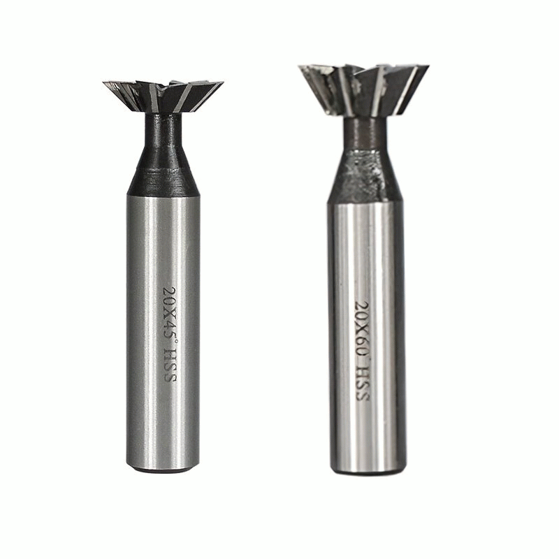 45 - High Speed Steel Dovetail Milling Cutter 10 Blade 10mm Cutting Diameter Tip Angle 45 60 Precisi