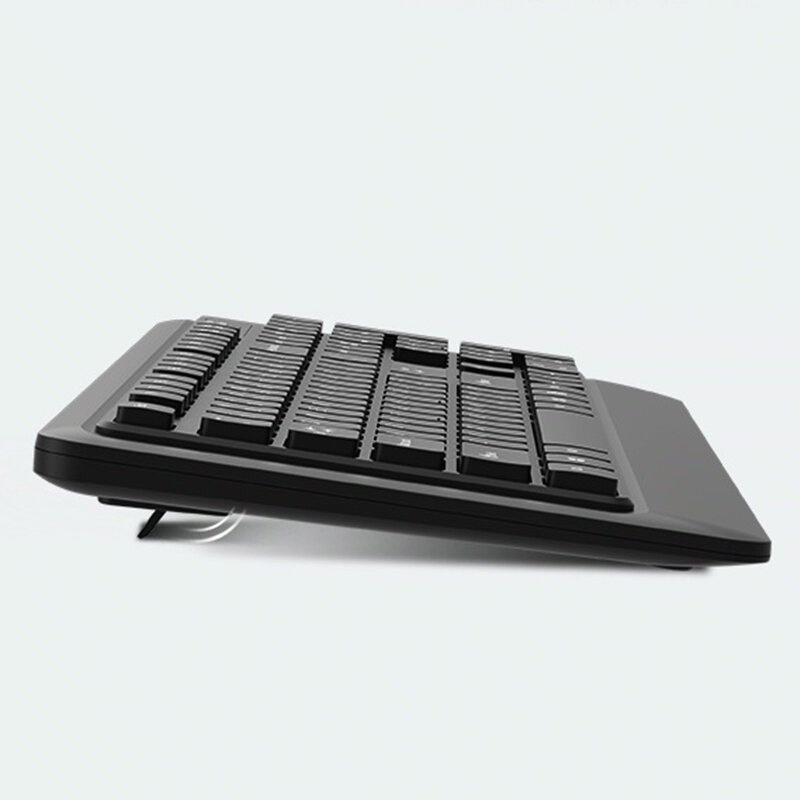 Black - LENOVO ThinkPlus KM210 Pro 2.4GHz Wireless Keyboard and Mouse Set 104-keys Keyboard 800-1600