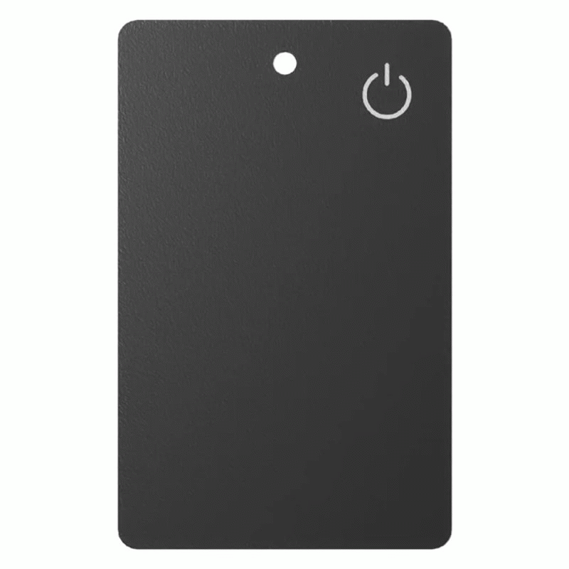 Black - Smart Mini Tracker Anti Lost Device for iOS / Android Item Global Tracking Card Shape Finder