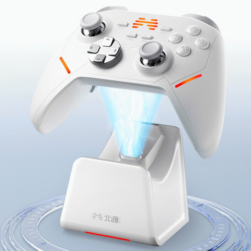 White - BEITONG Game Controller RGB Charging Dock for KP Series KP20/40/KP70 Gamepad Charging Statio