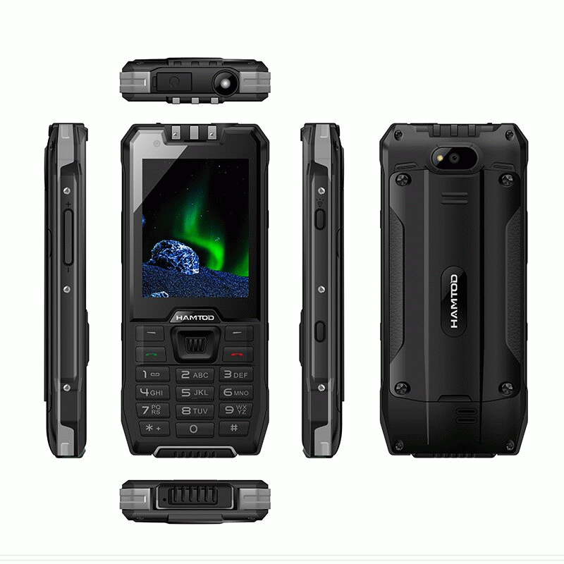 Black - HAMTOD H6 Mini 2.83-inch Android 11.0 3GB RAM 32GB ROM Dual SIM Dual Standby Touchscreen+But