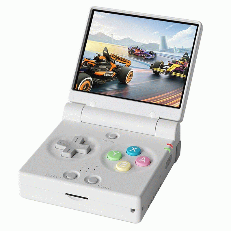 Grey - [No Card] Miyoo Mini Flip Handheld Game Console 2.8-Inch IPS Screen WiFi Multiplayer 2500mAh