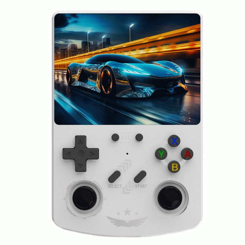 Orange - [64G] R40XX 10000+ Games Handheld Game Console with 4.2-Inch IPS Screen RK3326 Quad Core 40