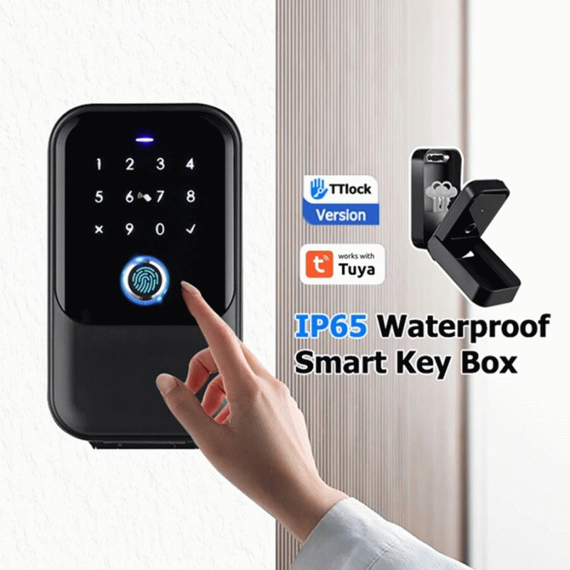 Tuya Ver. - K5 Tuya/TTlock Smartkey Lock Box Wireless Electronic Key Safe with Digital Code App Cont