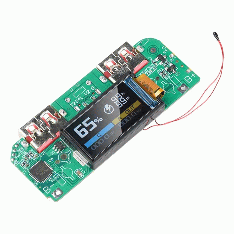 Type-C + Micro USB - 22.5W Dual Bidirectional Fast Charger Buck Converter Type-C USB Mobile Power Mo