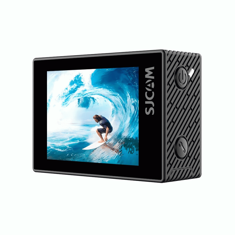 Black - SJCAM SJ6 Ultra Action Camera Voice Control Dual Screen 4K Camera with Image Stabilization f