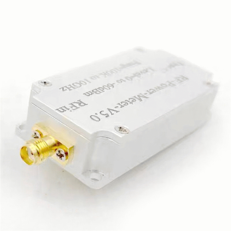 Silver - 100K-10GHZ USB RF Power Meter V5 USB Communication Data Export Power Detector Amplitude Mea