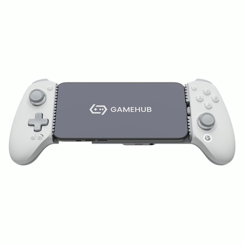 Grey - GameSir G8+ MFi Stretchable Mobile Gaming Controller Type-C Wired Gamepad with Hall Joysticks