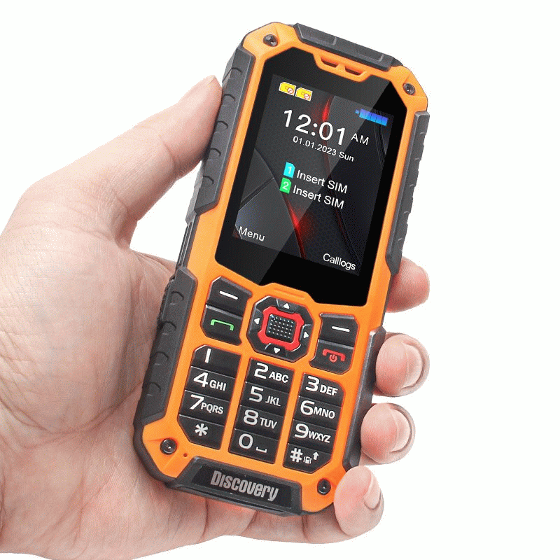 Grey - UNIWA S9 Mini 2.4-inch Dual SIM Card Dual Standby 3000mAh FM Big Button Type-C 4G Mobile Phon