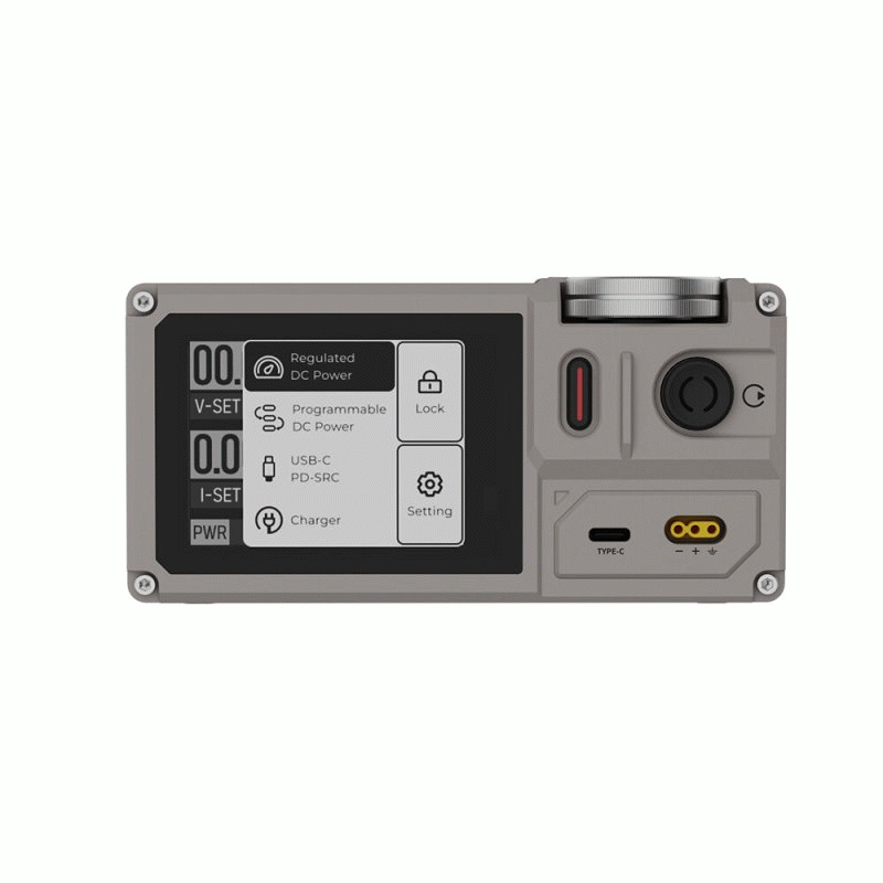 B - ISDT MP305B Multi-functional Linear DC Regulated Power Supply 2.8Inch Touch Screen USB Type-C In