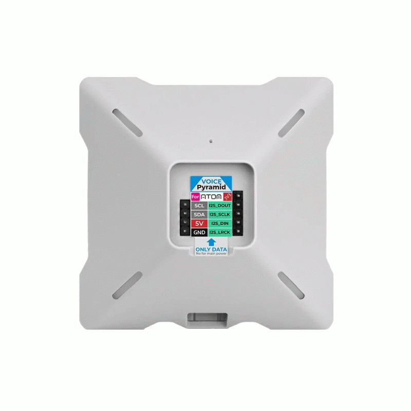 White - M5Stack Voice Pyramid Smart Speaker Base without M5Atom STM32G030F6P6 ES8311 ES7210 AW87559