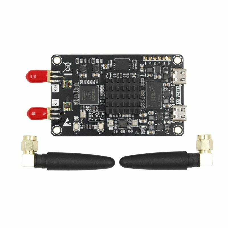 Black - ZYNQ7010 AD9363 Software-Defined Radio Development Board 10MHz-6GHz 512MB DDR3 USB3320 TCXO