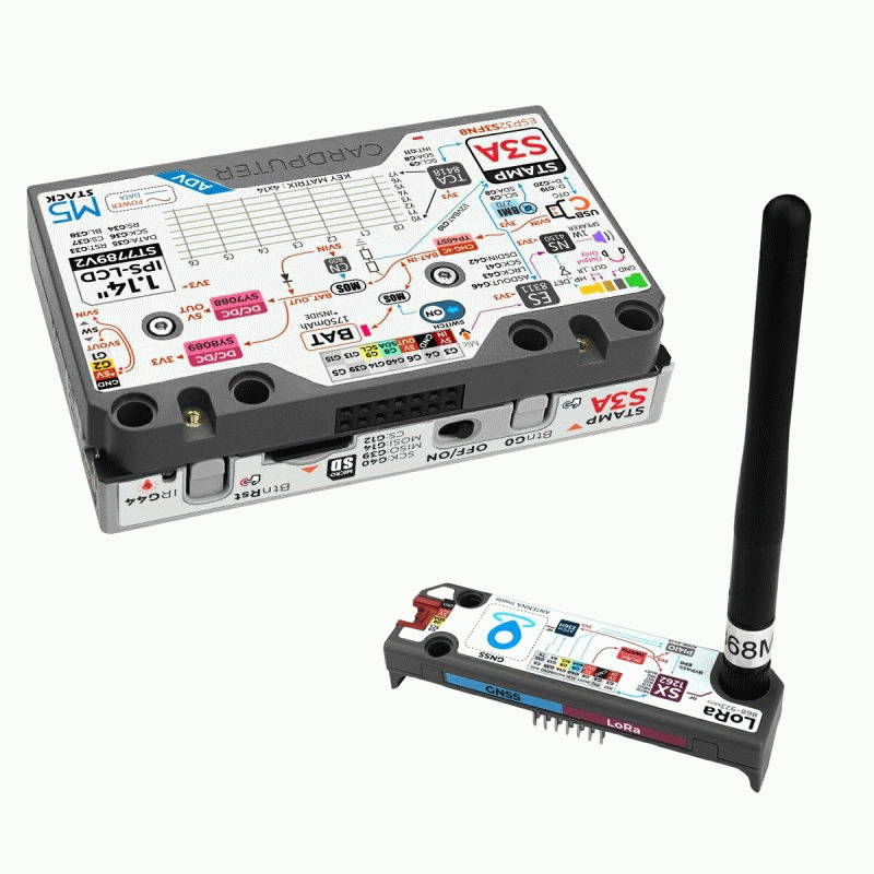 M5Stack Cardputer Adv + Cap LoRa 1262 ESP32-S3 Programmable Computer 56 Key Keyboard 1.14 Inch LCD D
