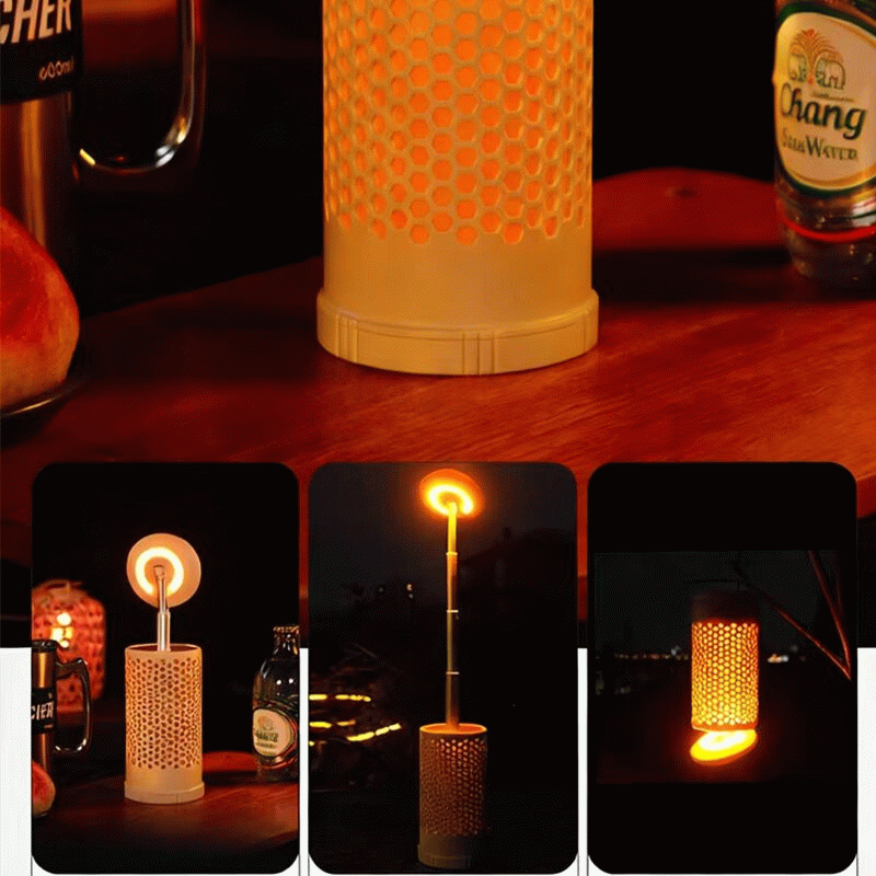Beige - IPRee CH-026 Multi-Functional Telescopic Camping Lantern Rechargeable 28 LED 2600mAh Dual Co