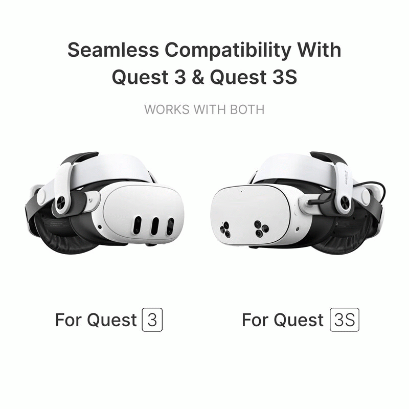 White - BOBOVR M3 Pro Battery Pack Head Strap for Quest 3 & 3S