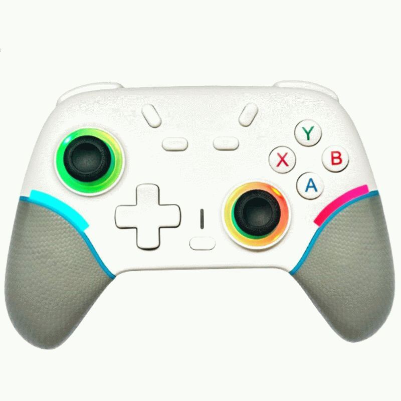 Black - X9 Tri-mode Wireless Gaming Controller with RGB Lighting Programmable Back Buttons Dual Vibr