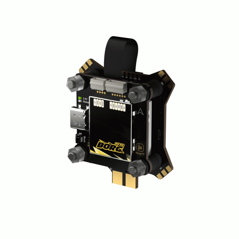 F722 60A Stack - 30.5x30.5mm iFlight Borg F722 Flight Controller with 5V 12V BEC Output 4-6S 60A 4in