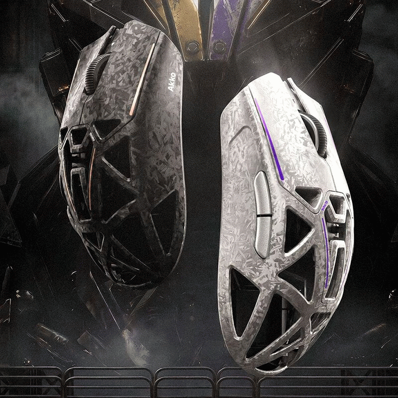 Master - AKKO TAN8 Master Ultra Carbon Fiber Mouse Hollow Design Tri-mode Dual 8K Return Rate 40000D