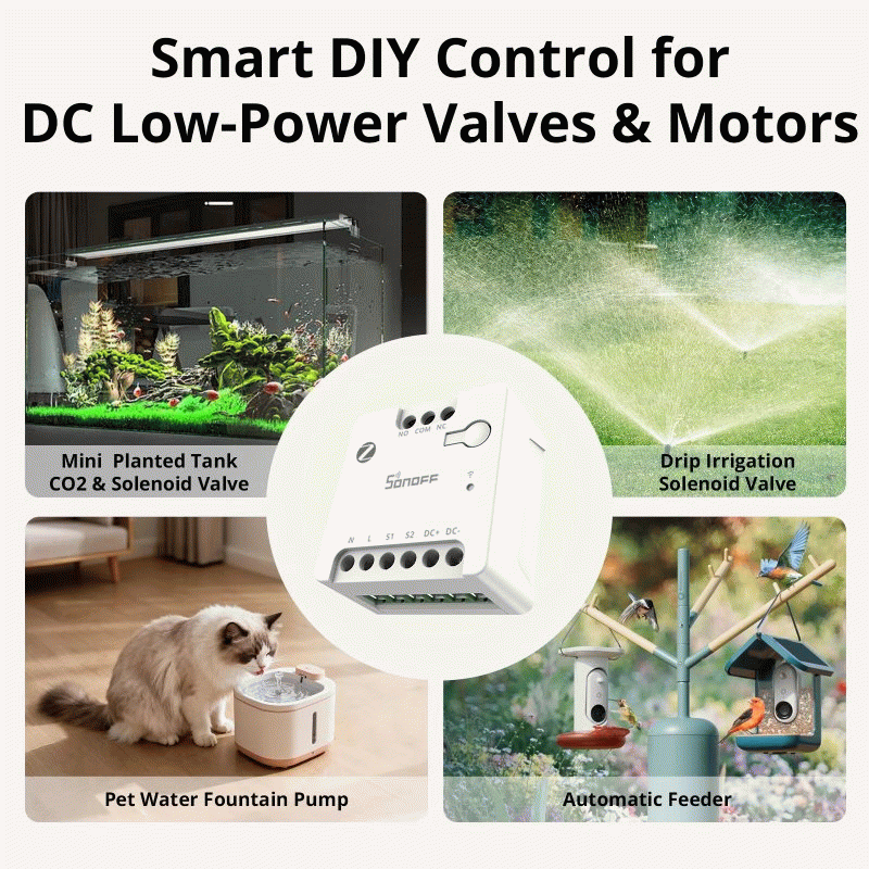 MINI-ZBD ZigBee - SONOFF MINI-ZBD MINI Dry Zigbee3.0 Dry Contact Smart Switch Output with NO/NC Supp