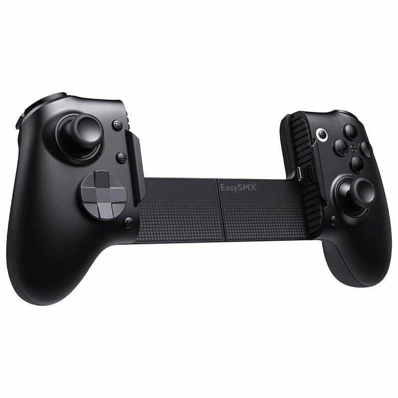 Black - EasySMX M20 Type-C Mobile Gaming Controller with Hall Effect Joystick Extendable 215mm 1KHz