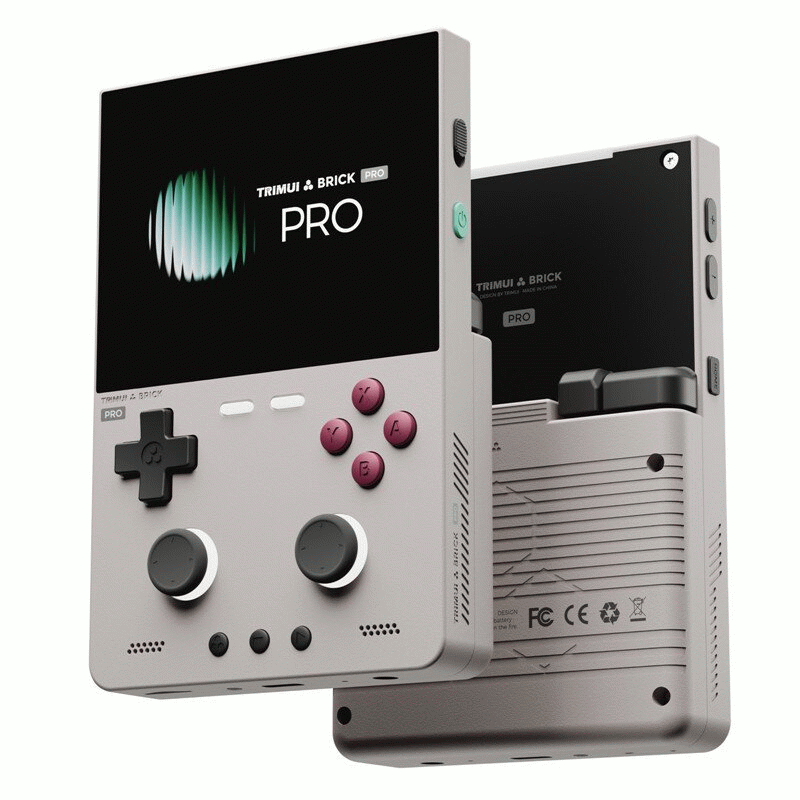 Black - [64G] TRIMUI Brick Pro TG4040 12000+ Games Retro Handheld Game Console 3.95-inch IPS Screen