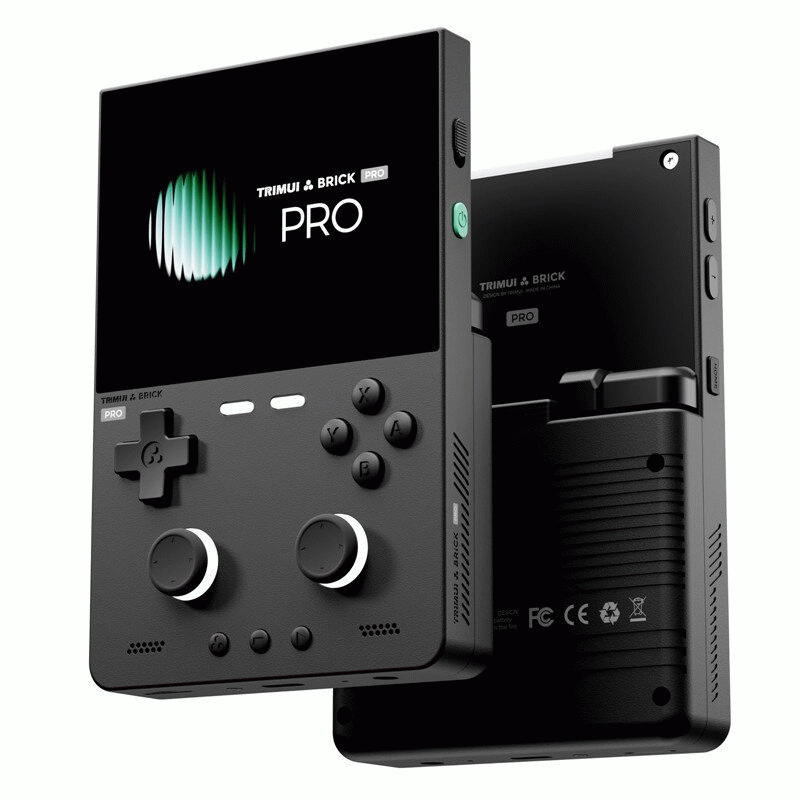 Black - [128G] TRIMUI Brick Pro TG4040 14000+ Games Retro Handheld Game Console 3.95-inch IPS Screen