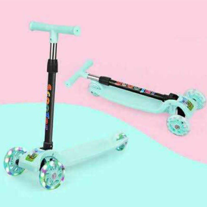 Folding Scooter - Blue