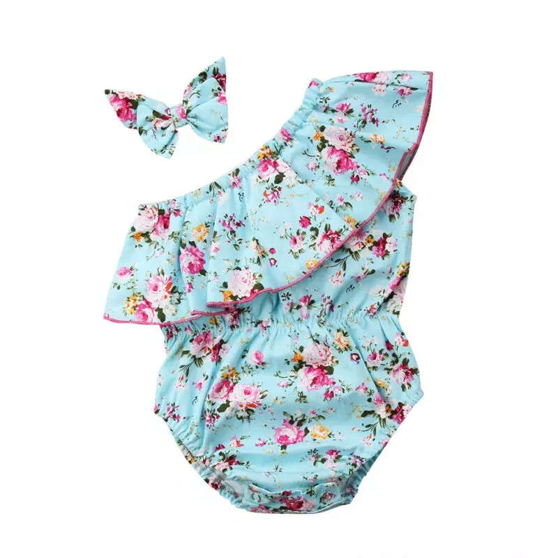 Light Blue Romper - 6-12 months