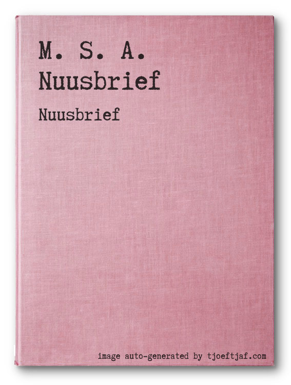 M. S. A. Nuusbrief