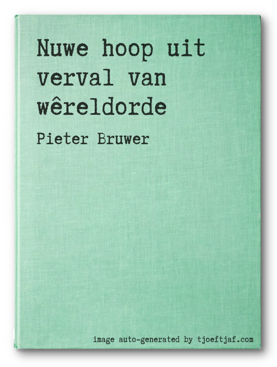 Nuwe hoop uit verval van wreldorde