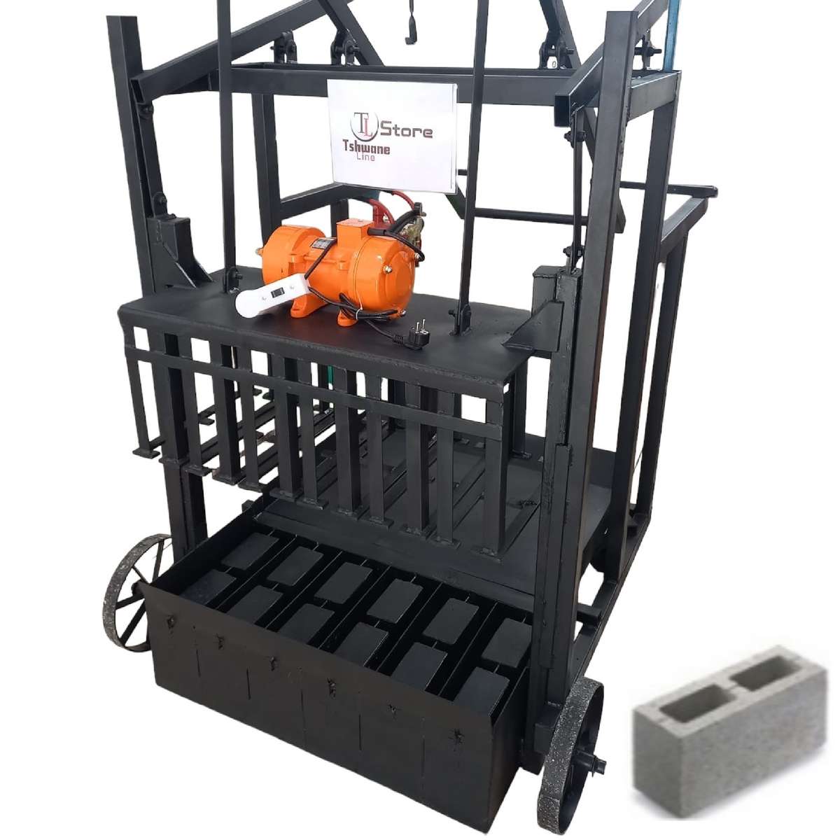 TL Store M140 Hollow Block 6 Per Drop Electric Brick Making Machine