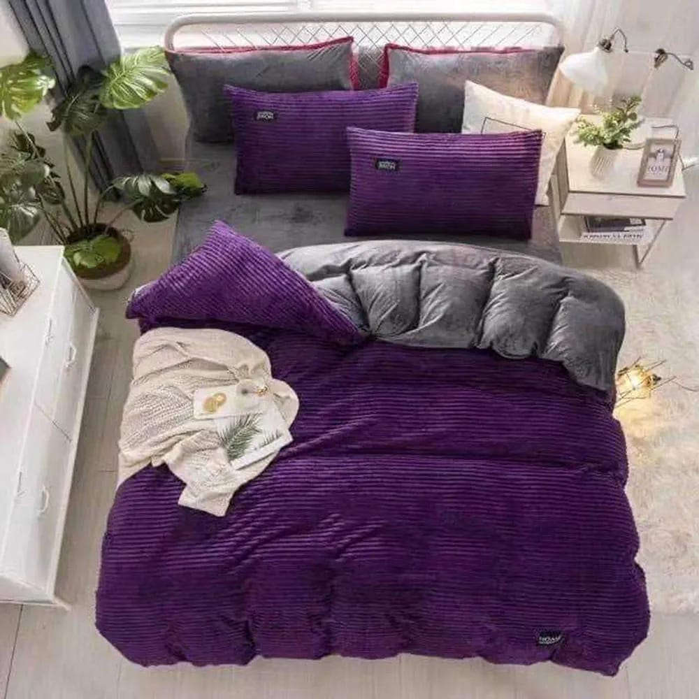 Striped Luxurious 6-Piece Winter Duvet Set