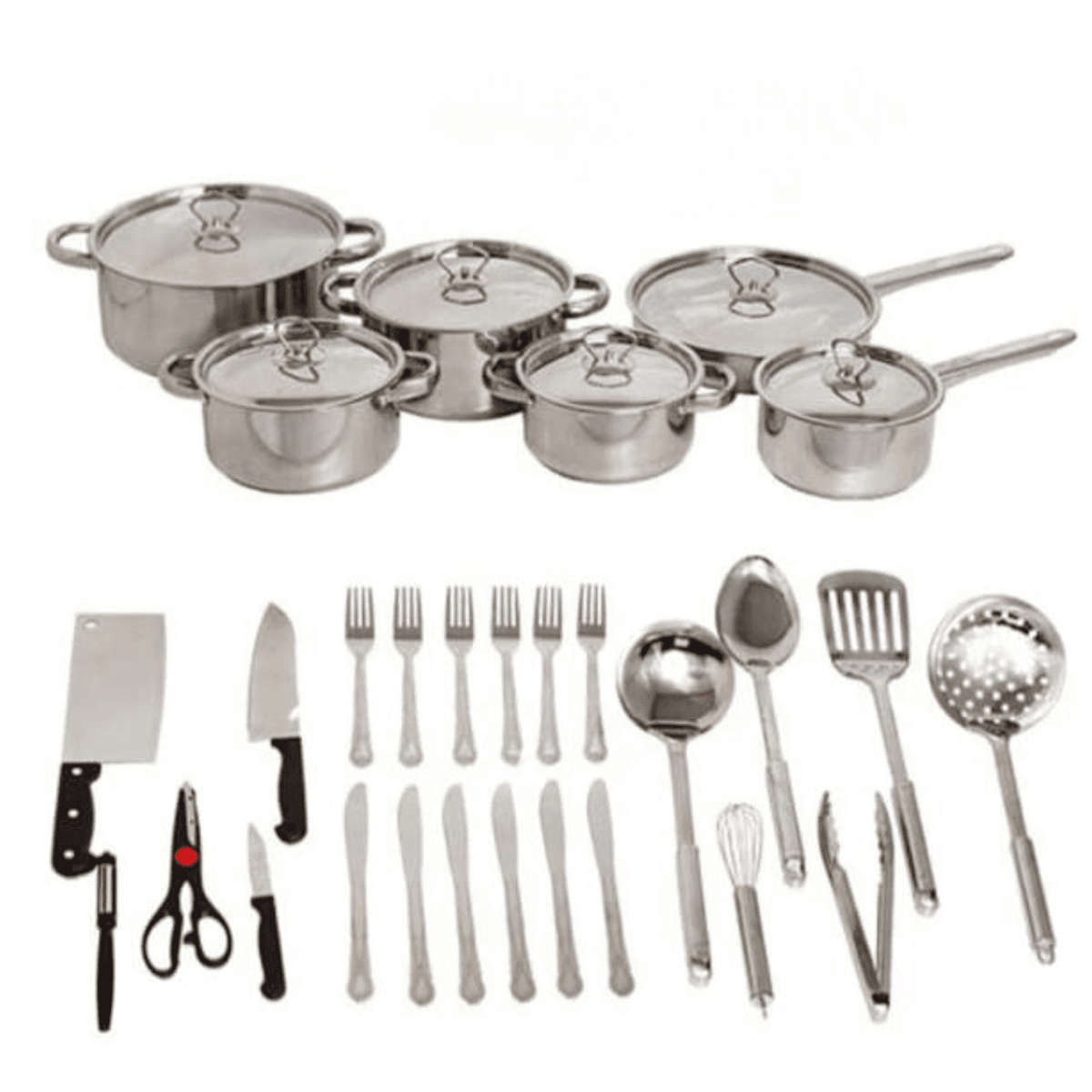 A Complete Cookware Set: 35pc Dolphin Design - Non-Stick, Oven Safe