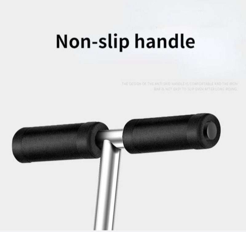 Black Folding 2-Wheeled Commuter Scooter With Adjustable Handlebars