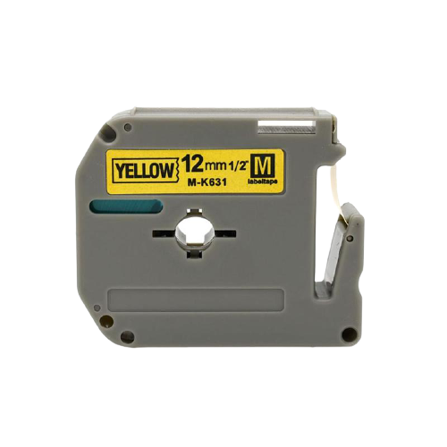 Brother M-K631 - Compatible Label Tape M/MK (Black On Yellow) 12mm*8m