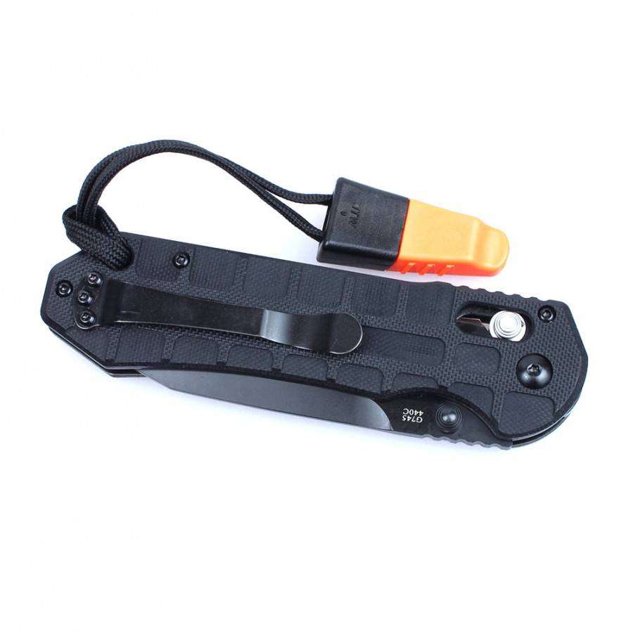 Ganzo G7453P-WS 440C Folding Knife G10 Handle 210mm EDC Tool with Whistle