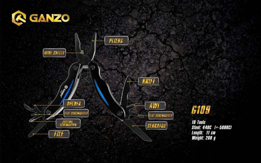 Ganzo G109 440C MultiTool for Outdoor Use
