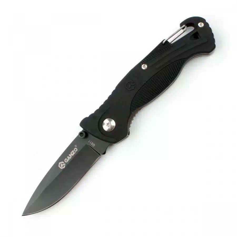Ganzo G611 420C Folding Knife Plastic Handle 190mm EDC Tool with Whistle
