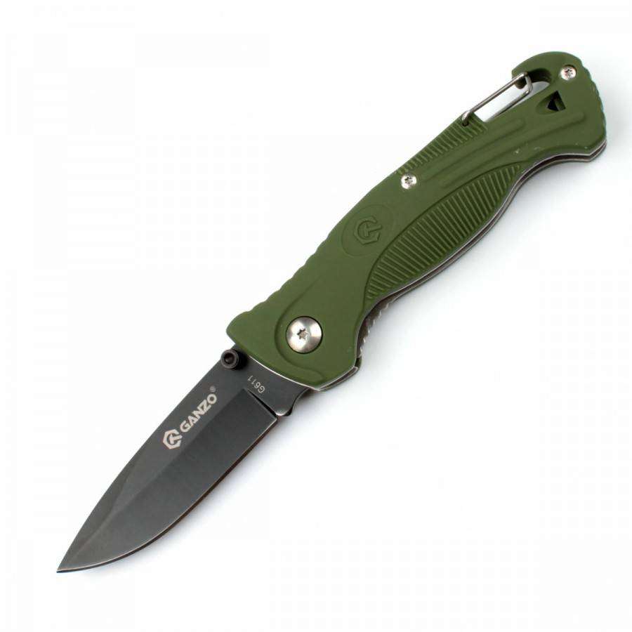 Ganzo G611 420C Folding Knife Plastic Handle 190mm EDC Tool with Whistle