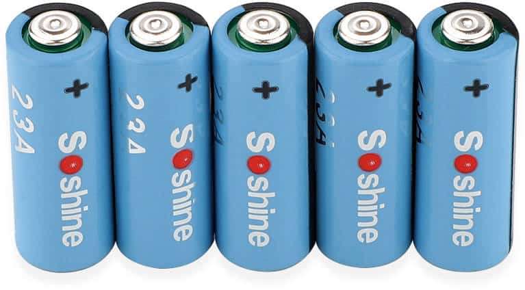 Soshine 23A 5 Pack Alkaline Battery for Remotes