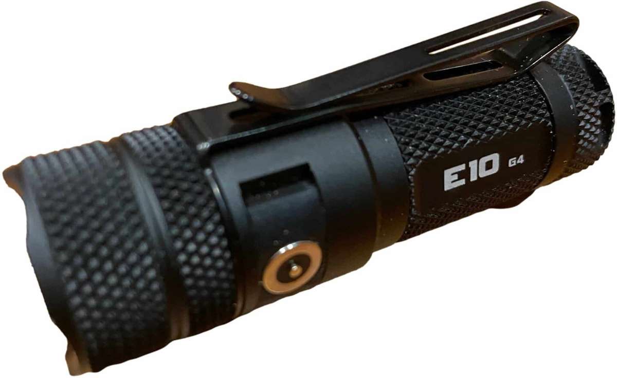 Powertac E10-G4 1200LM 240m Throw Rechargeable EDC Flashlight